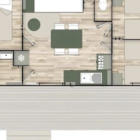 Mobil-home Spacieux Avec Terrasse A - Api-1-52-867 Campsite Six-Fours-les-Plages